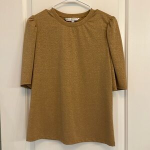 Trina Turk Gold Shimmer top Medium